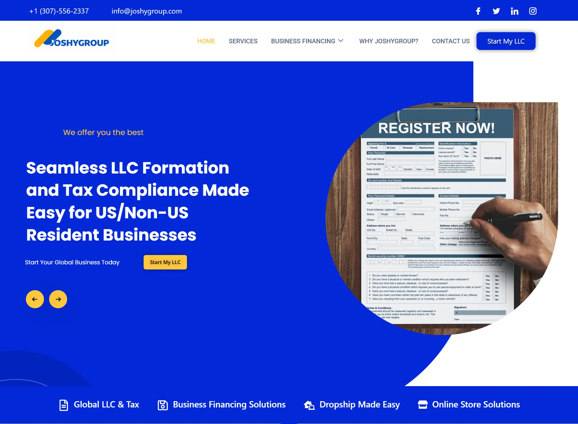 Dinatos NIG LTD website